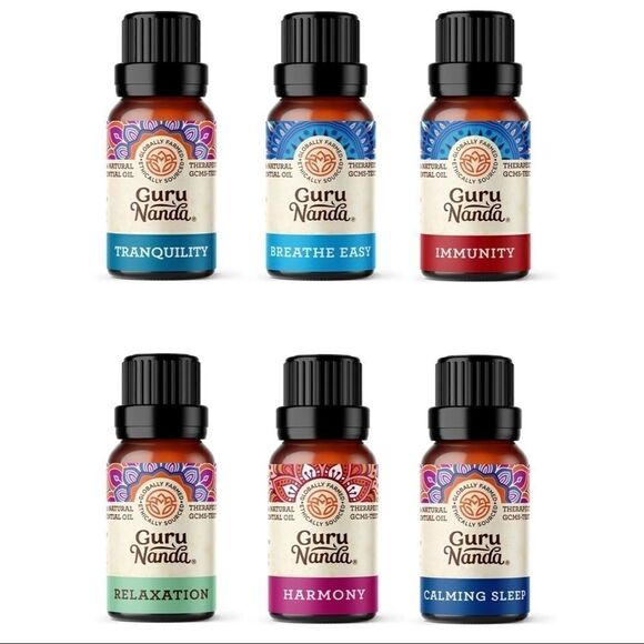 GURU NANDA 6 Essential Oil Blends Set - Picture 2 of 3